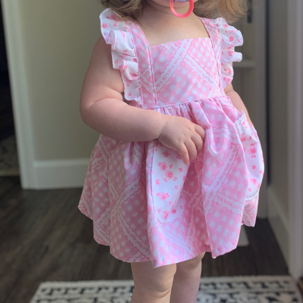 Custom pinafore dress